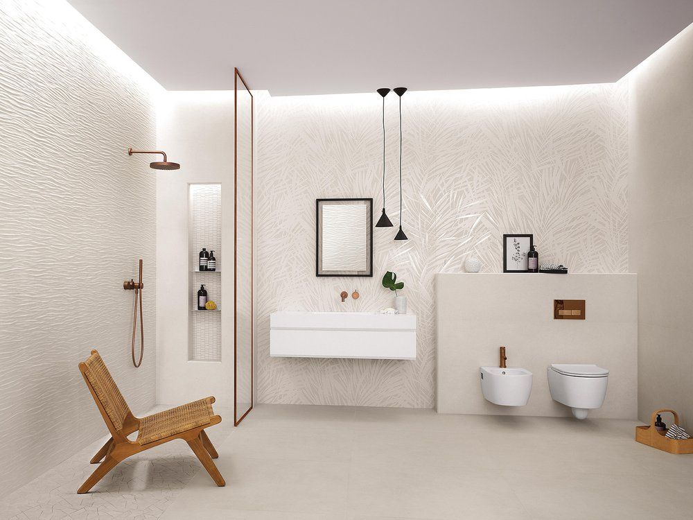 LEAVES WHITE Sheer by FAP ceramiche