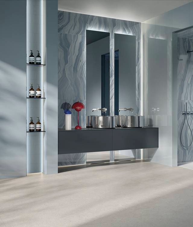 SOLID CIELO MOSAICO Materia brillante by FAP ceramiche