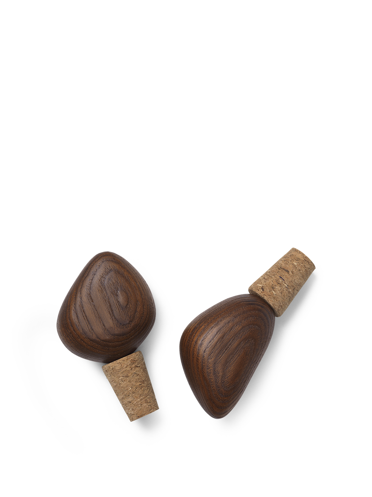 Cairn Wine Stoppers - Set of 2 - Dark Brown by Ferm Living