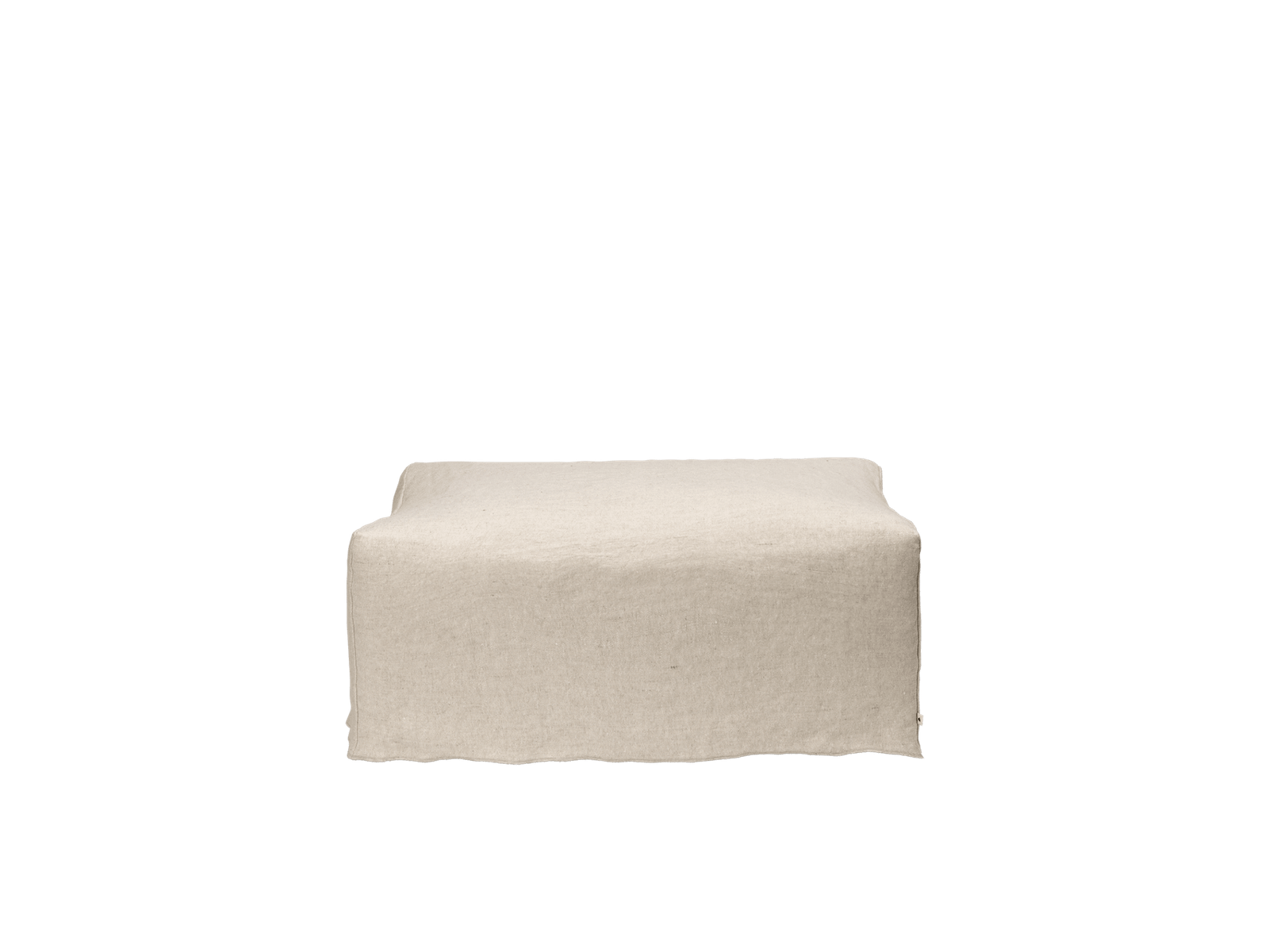 Catena Pouf Rectangular S501 - Loose Drape - Natural by Ferm Living