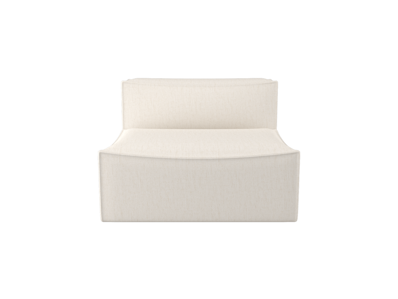 Catena Sofa Center L100 - Bouclé - Off-White by Ferm Living
