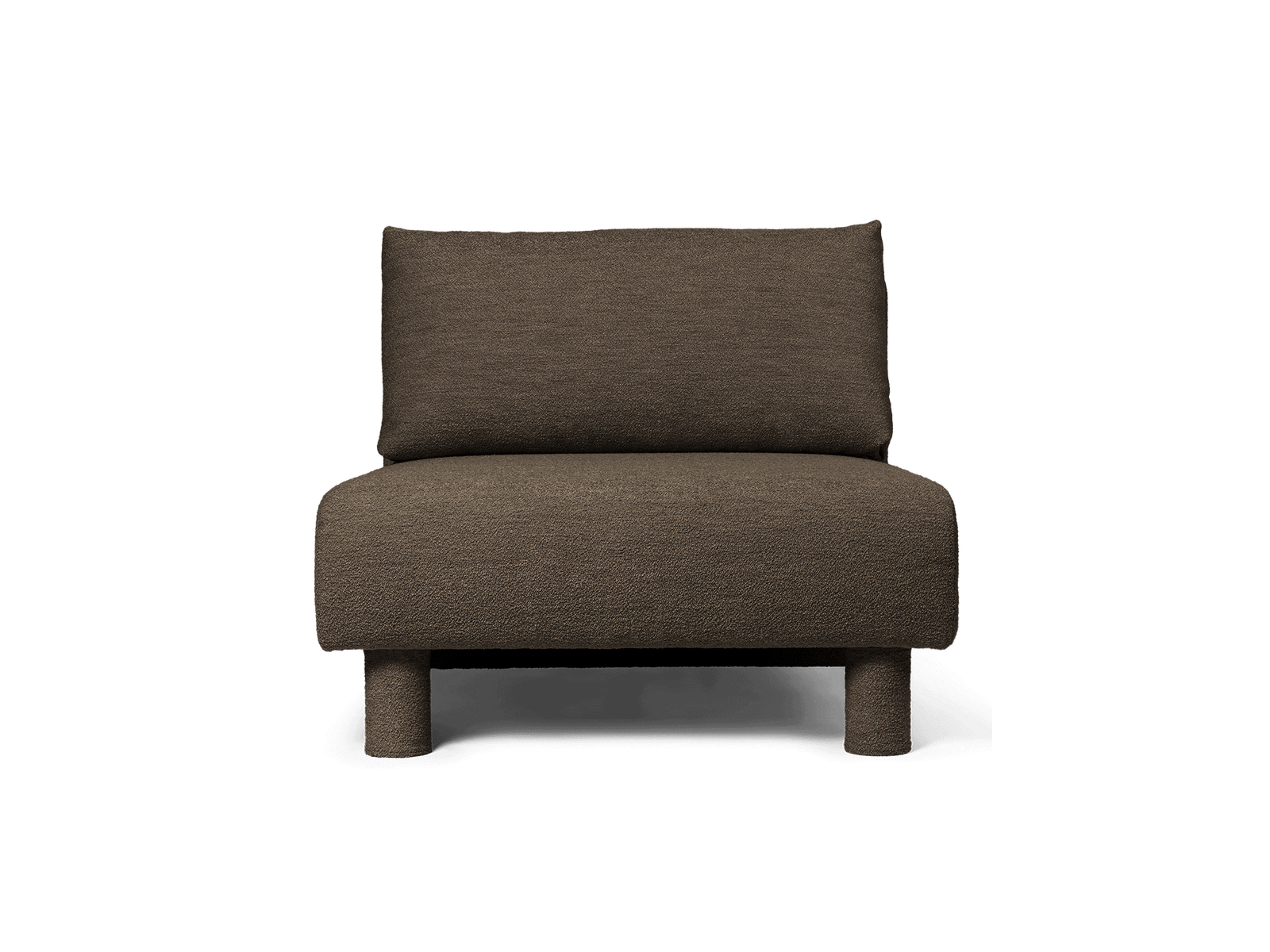 Dase Sofa Center - Soft Bouclé - Dark Brown by Ferm Living