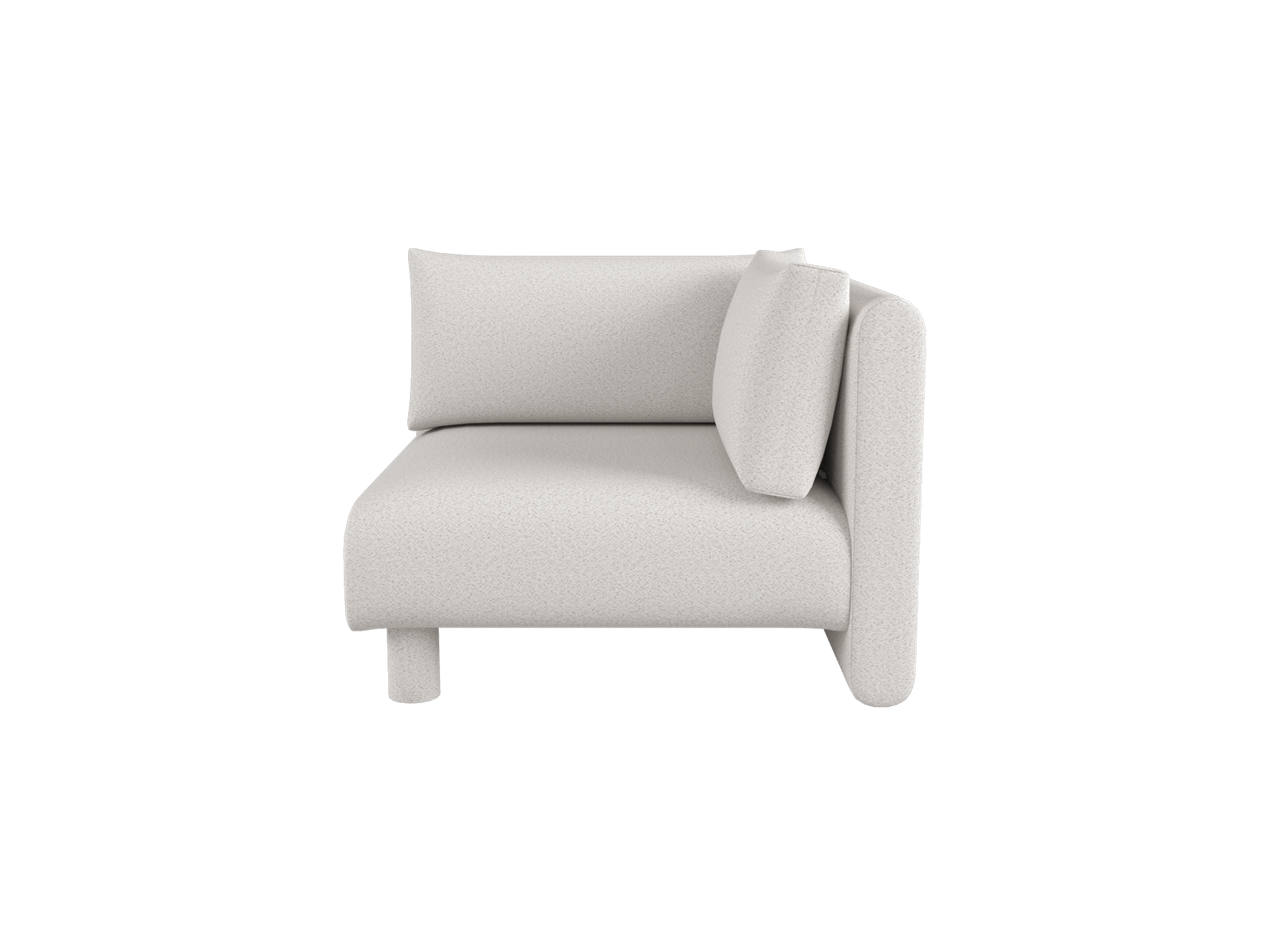 Dase Sofa Corner - Soft Bouclé - Off-white/Sand by Ferm Living