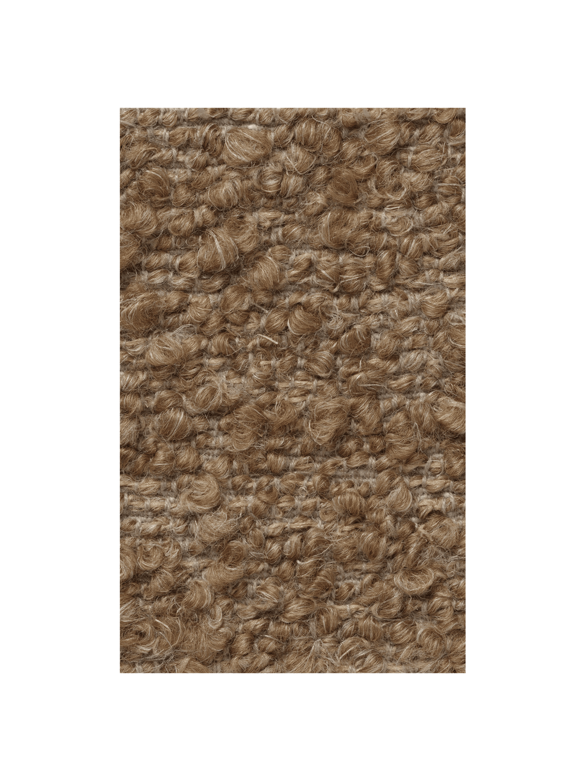 Fabric Sample - Raw Bouclé - Tan by Ferm Living
