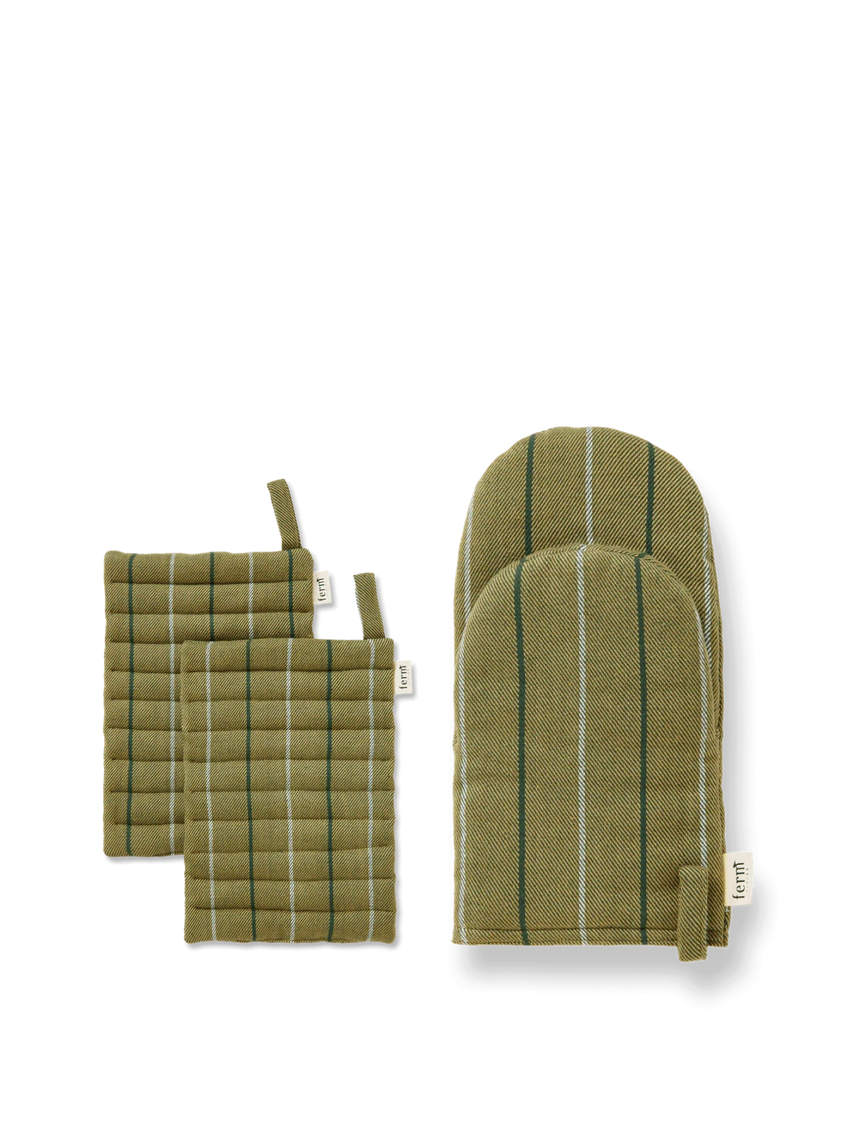 Ito Pot Holder & Oven Mitt Gift Set - Seaweed by Ferm Living
