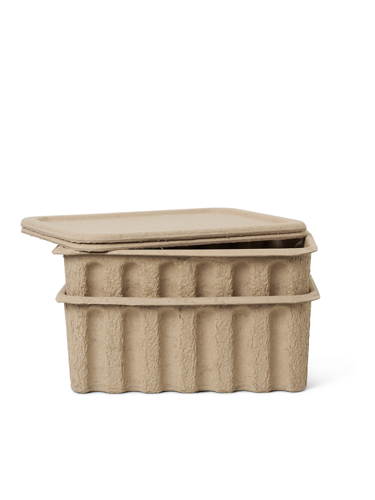 Paper Pulp Box - Set of 2 - Brown by Ferm Living