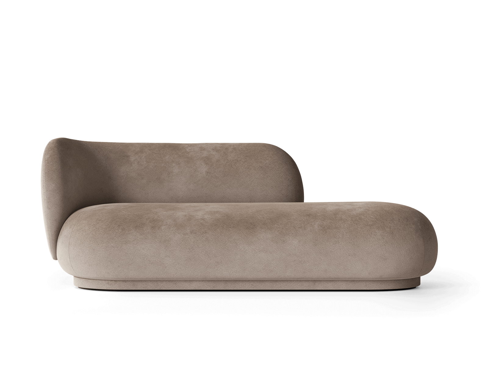 Rico Divan Left - Faded Velvet - Beige by Ferm Living