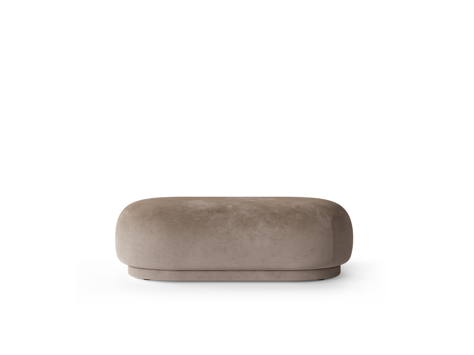 Rico Ottoman - Faded Velvet - Beige by Ferm Living