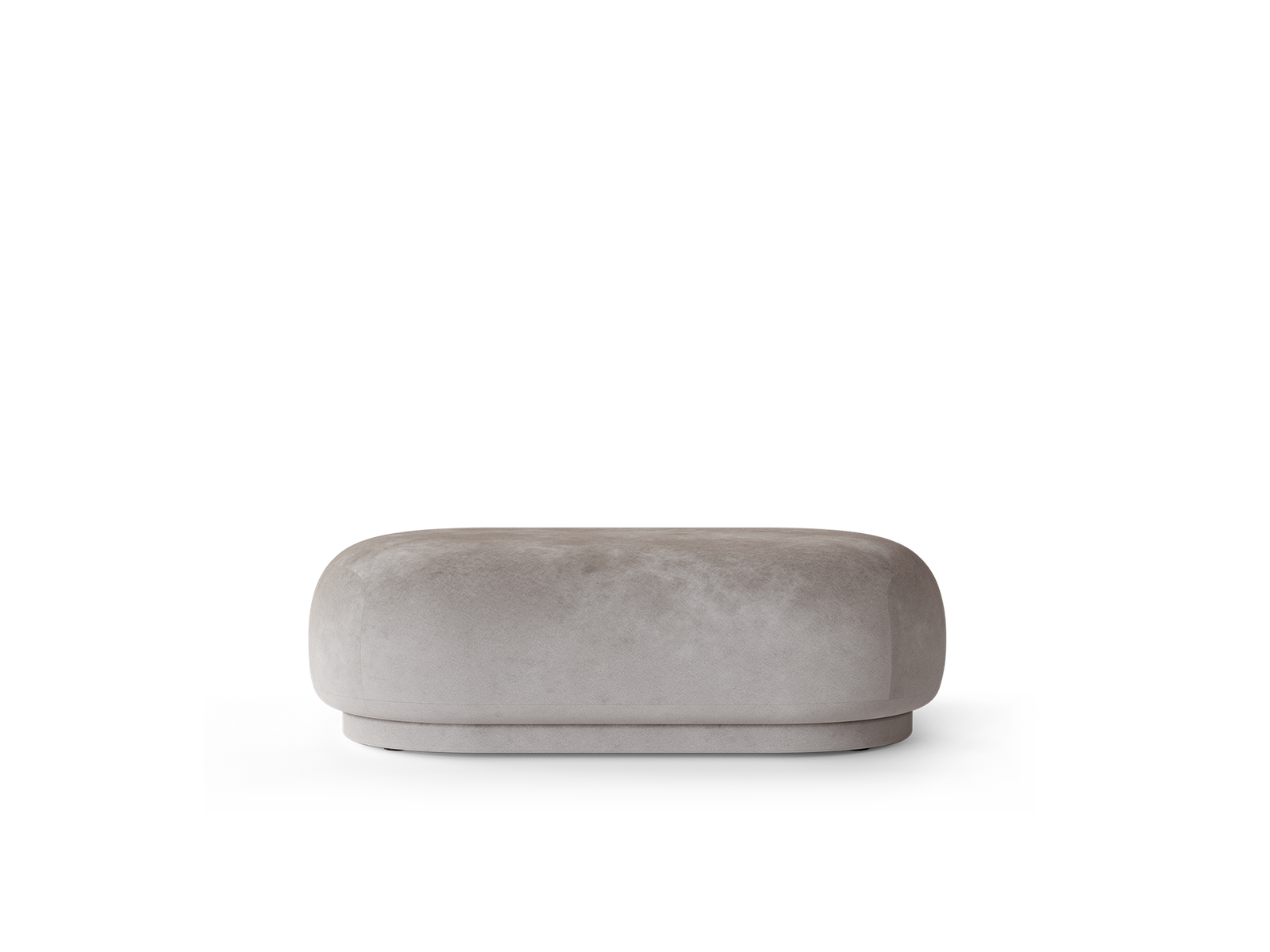Rico Ottoman - Faded Velvet - Concrete by Ferm Living