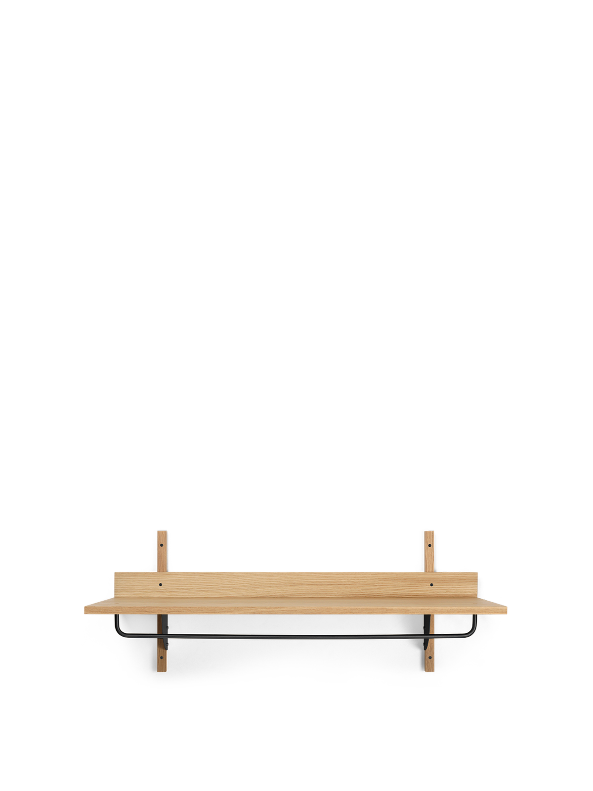 Sector Rack Shelf - Natural Oak/Black Brass by Ferm Living