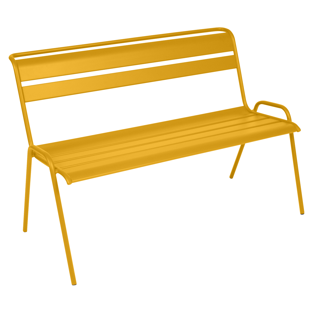 Banquette Monceau bench, outdoor furniture of steel by Fermob