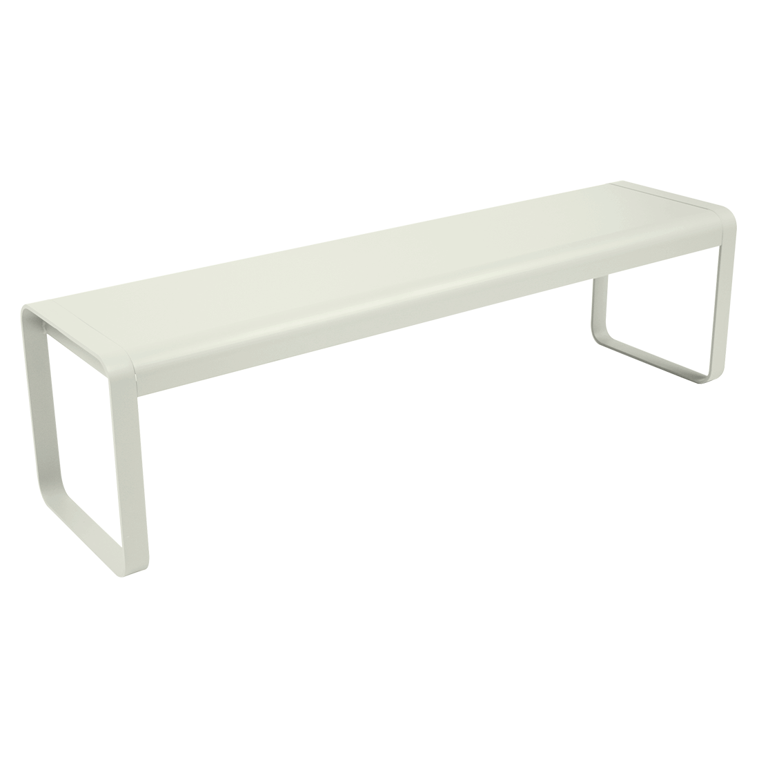 Banquette Bellevie bench, designer metal bench, outdoor furniture by Fermob