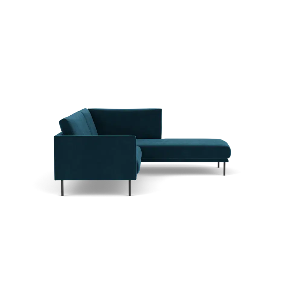 Astin Corner sofa longchair - right - Royal Petrol - 56 by Fest Amsterdam