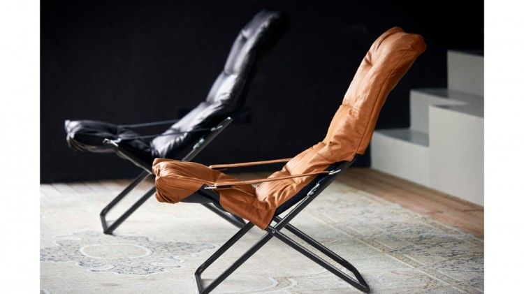 FIESTA SOFT PELLE - Poltrona sdraio anatomica regolabile in pelle by Fiam srl