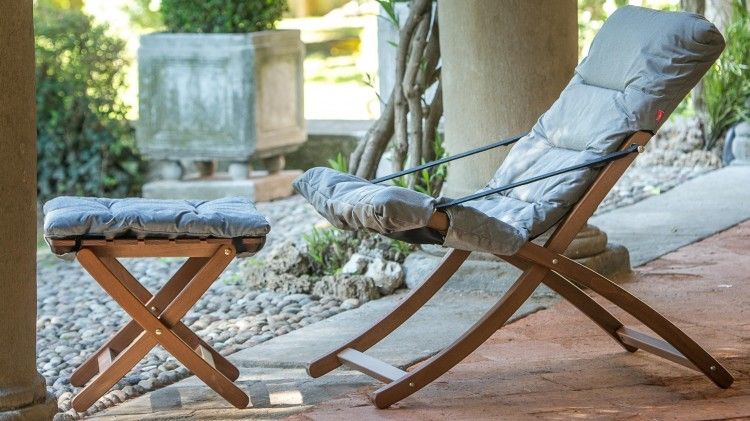 LINDA SOFT - Poltrona da esterno relax in legno di Frassino by Fiam srl