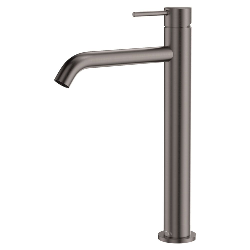 Kaya Tall Basin Mixer, Gun Metal by Fienza