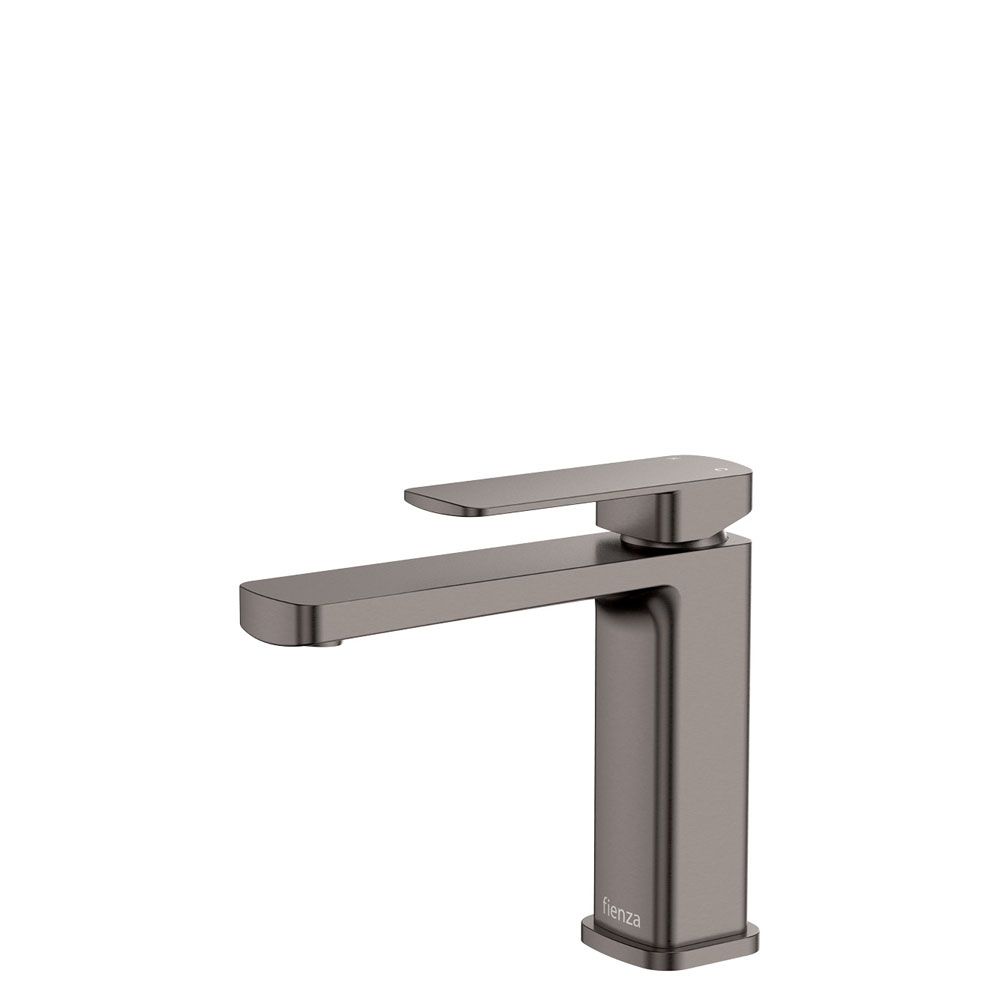Tono Basin Mixer, Gun Metal by Fienza