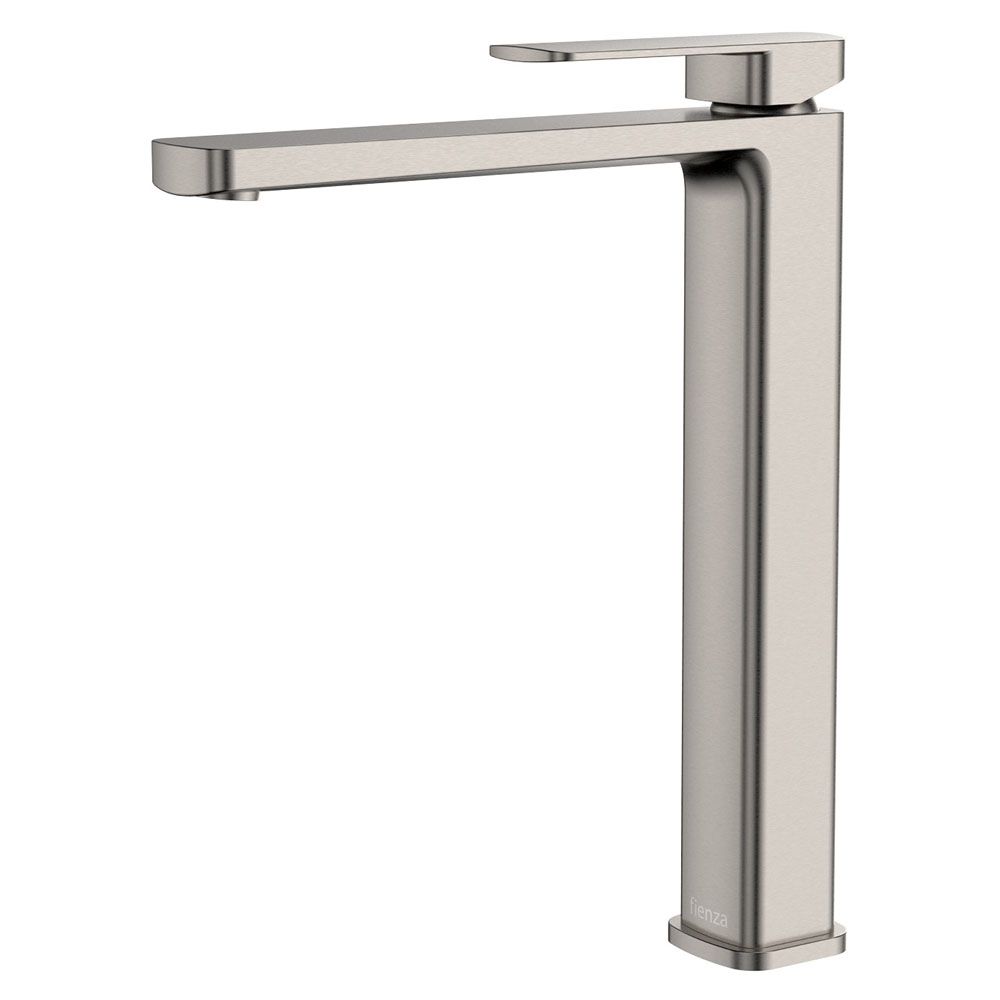 Tono Tall Basin Mixer, Brushed Nickel by Fienza
