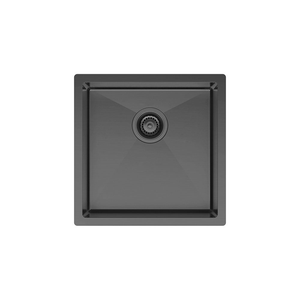 Hana 32L Single Kitchen Sink, PVD Carbon Metal by Fienza