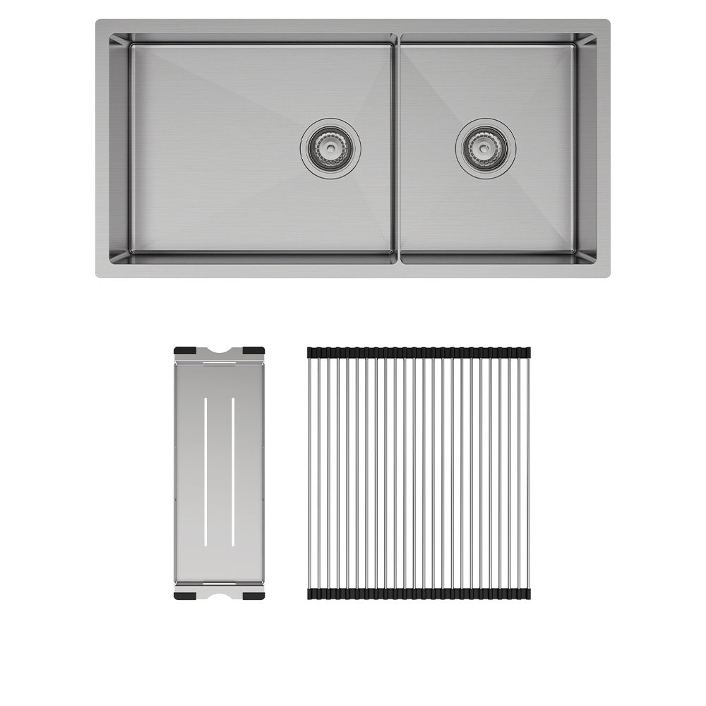 Hana 40L/27L Double Kitchen Sink Kit by Fienza