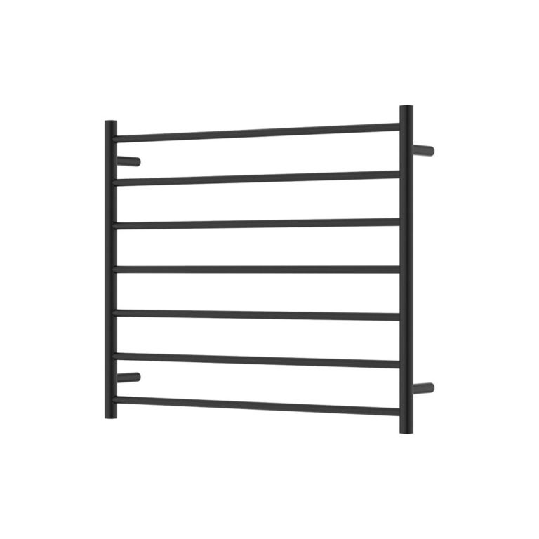 Isabella Heated Towel Rail, 900 x 750mm, Matte Black by Fienza
