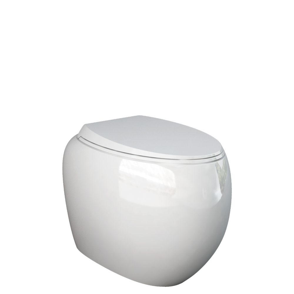 RAK Cloud Wall-Faced Toilet Suite, Alpine Gloss White by Fienza