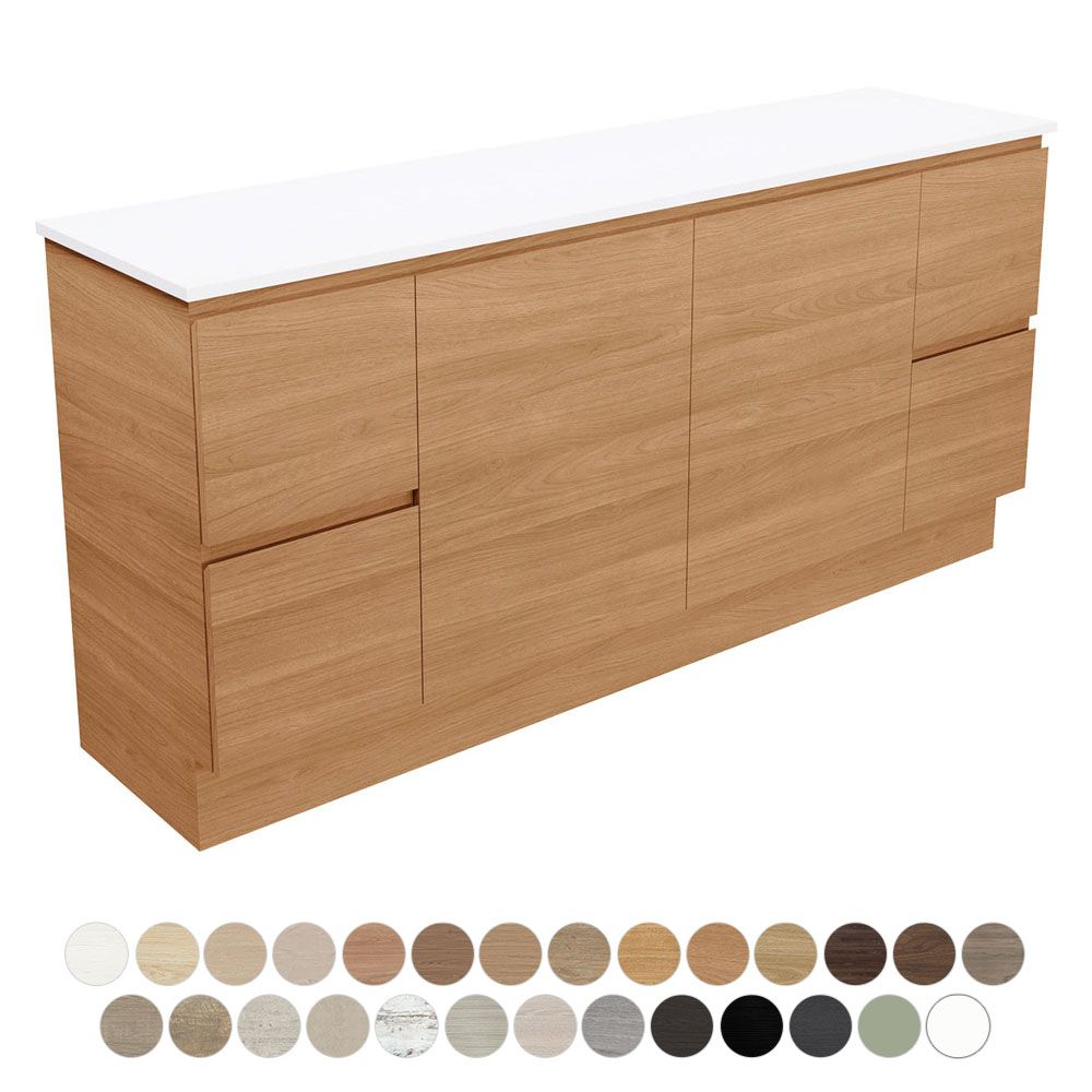 Carmen Door & Drawer 1800 Single Bowl Floor Standing Vanity by Fienza