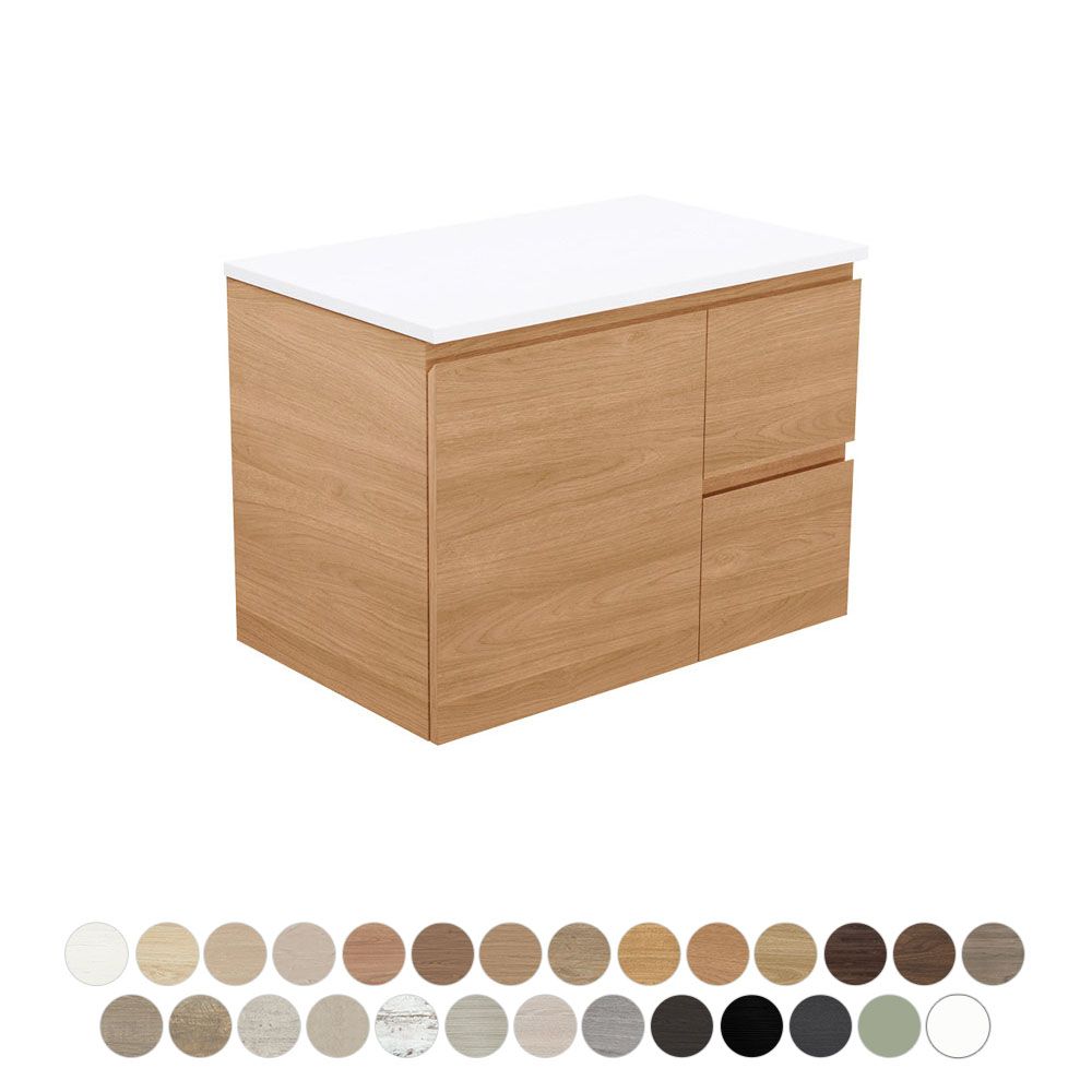 Carmen Door & Drawer 750 Wall Hung Vanity by Fienza