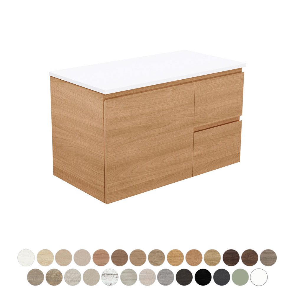 Carmen Door & Drawer 900 Wall Hung Vanity by Fienza