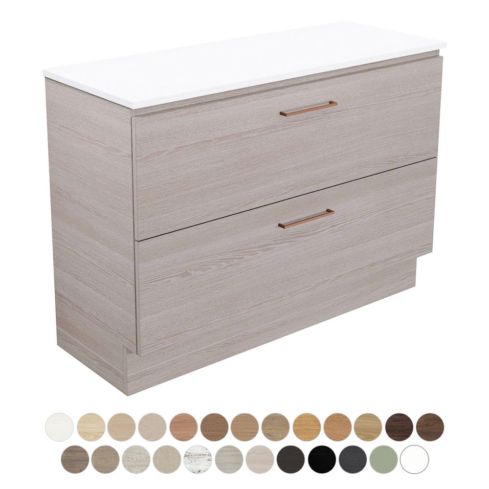 Carmen All Drawer 1200 Single Bowl Floor Standing Vanity by Fienza
