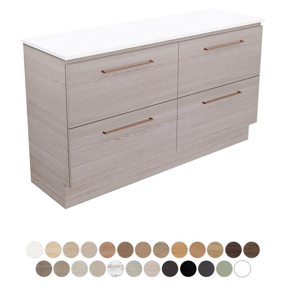 Carmen All Drawer 1500 Single Bowl Floor Standing Vanity by Fienza