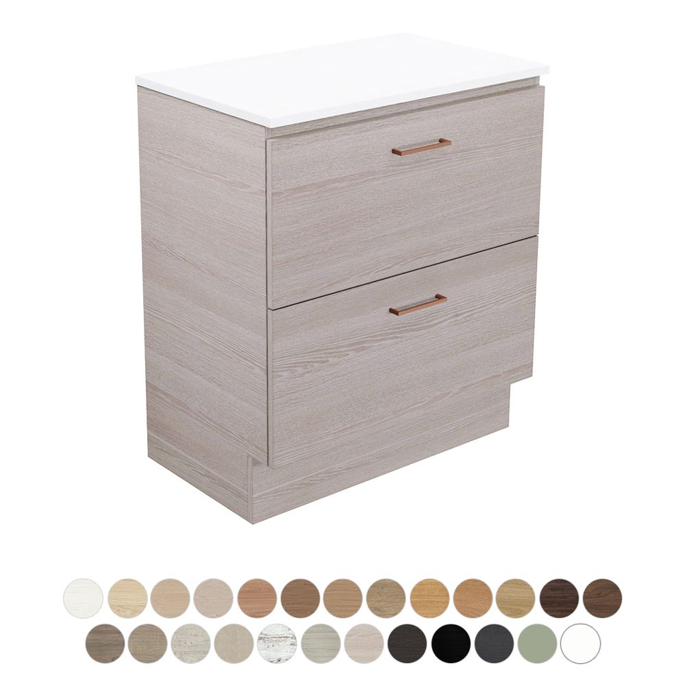 Carmen All Drawer 750 Floor Standing Vanity by Fienza