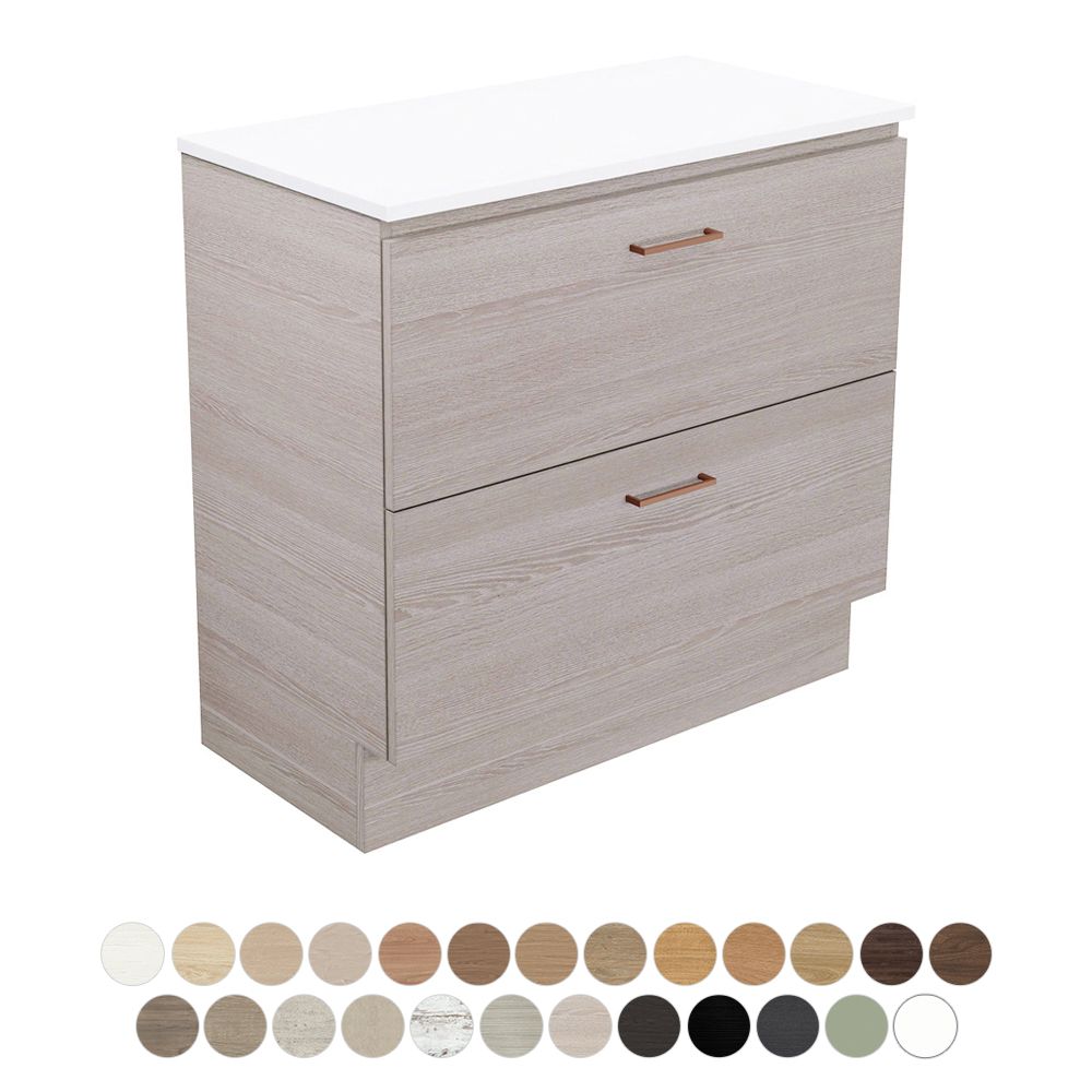 Carmen All Drawer 900 Floor Standing Vanity by Fienza