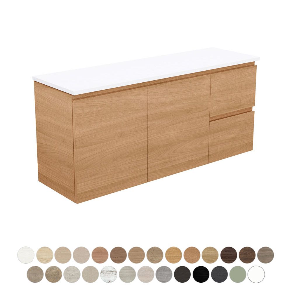 Carmen Ensuite Door & Drawer 1200 Wall Hung Vanity by Fienza