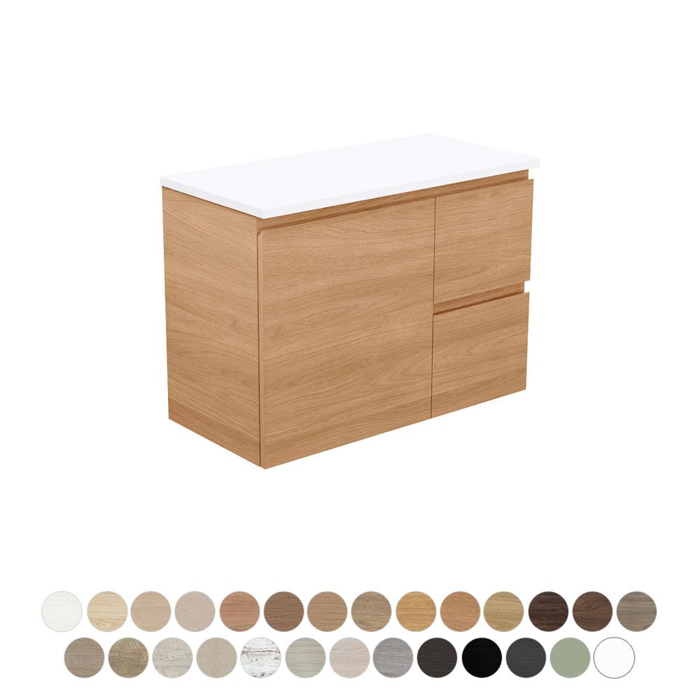 Carmen Ensuite Door & Drawer 750 Wall Hung Vanity by Fienza