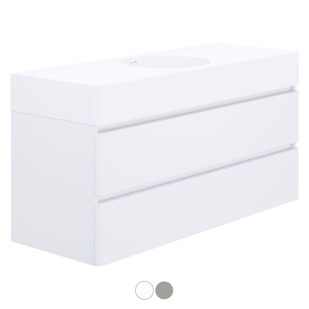 Encanto 1200 Centre Bowl Wall Hung Vanity by Fienza
