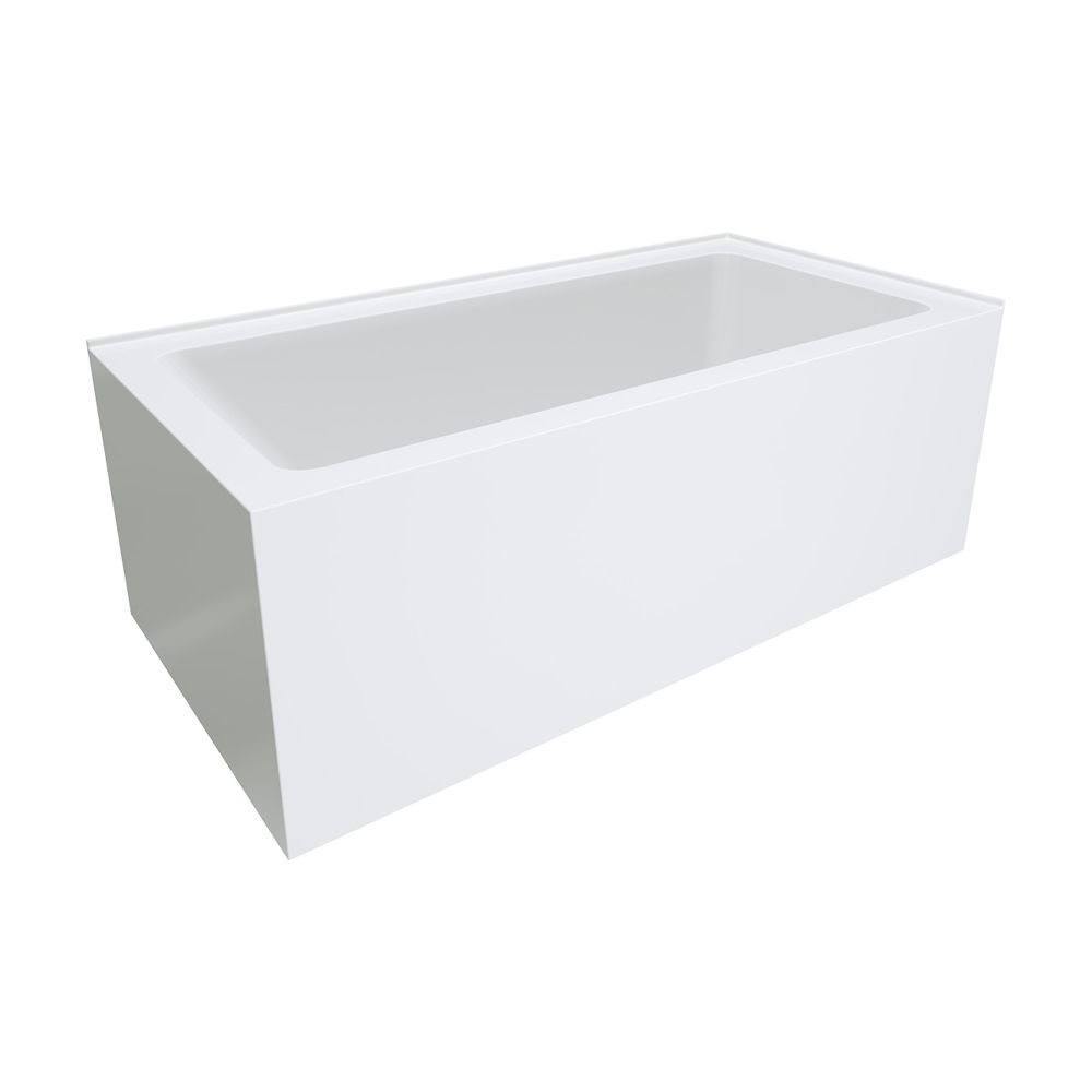 Sentor Left-Hand Acrylic Corner Bath with Overflow, 1500mm by Fienza