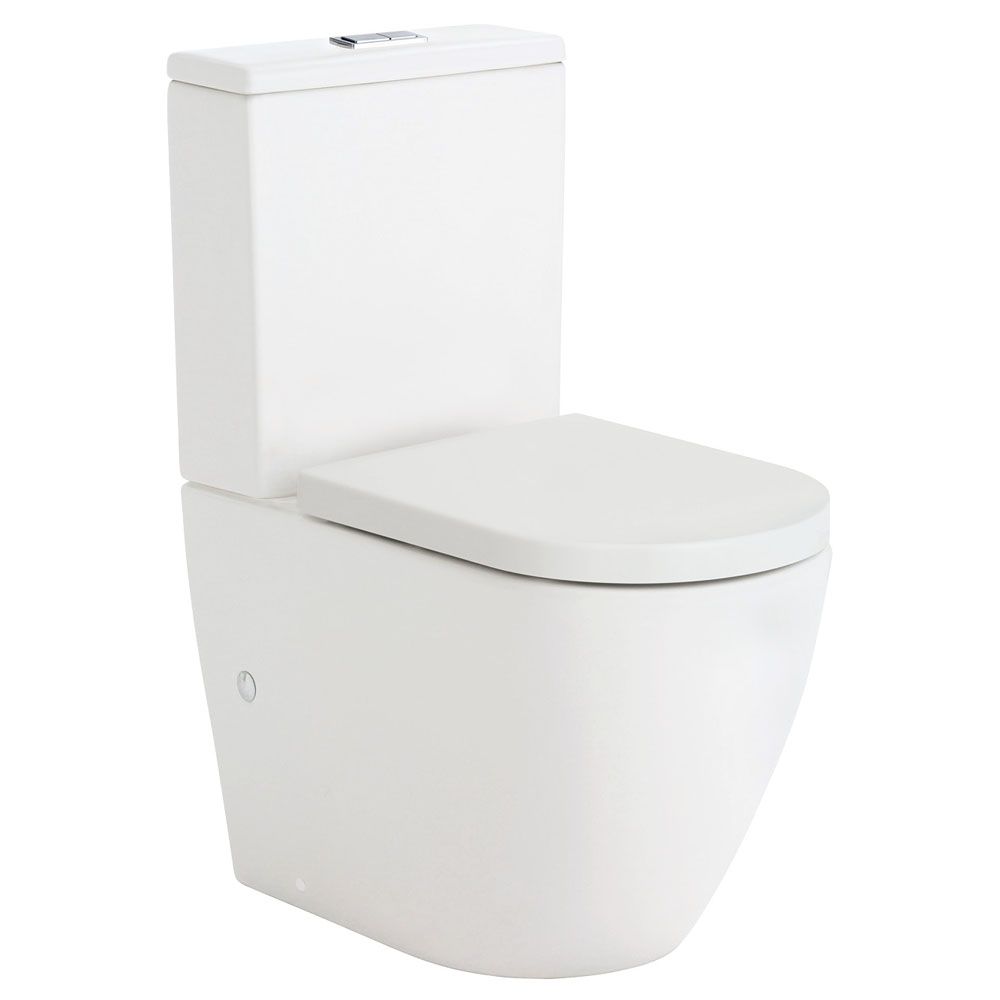 Koko Tornado Back-to-Wall Toilet Suite, Matte White by Fienza