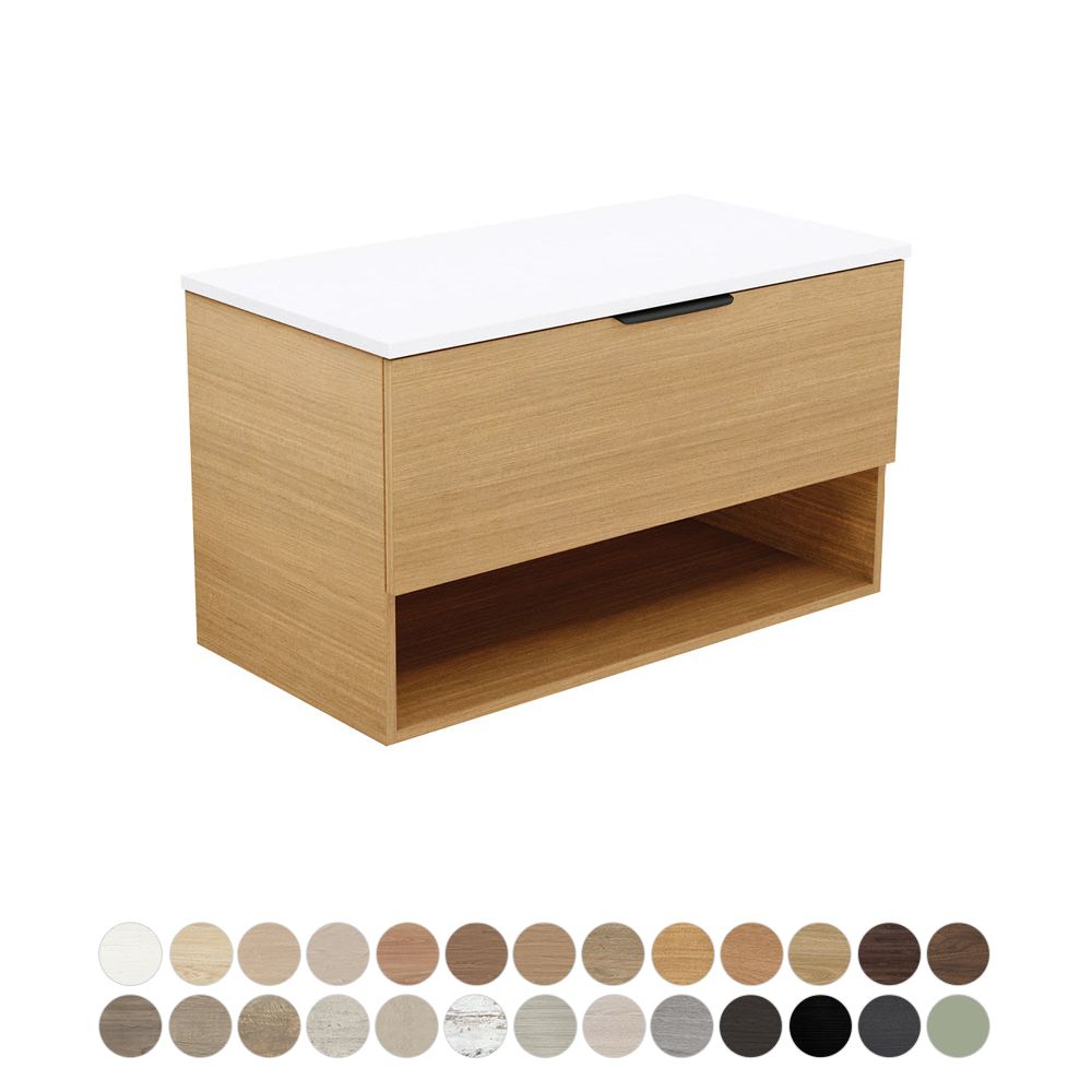 Kassi All Drawer 900 Wall Hung Vanity by Fienza
