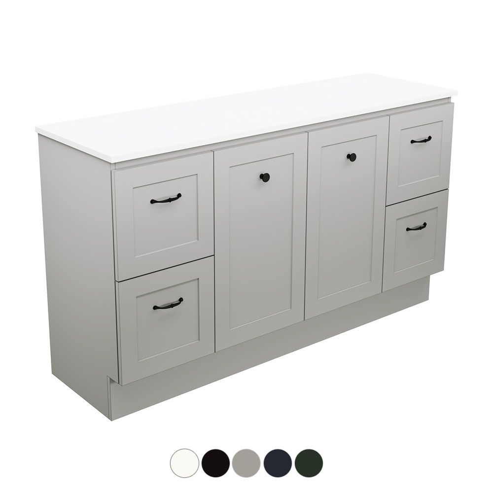 Newport Door & Drawer 1500 Single Bowl Floor Standing Vanity by Fienza