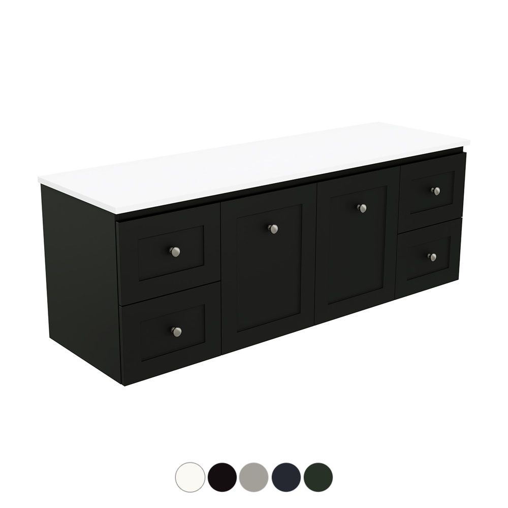 Newport Door & Drawer 1500 Single Bowl Wall Hung Vanity by Fienza
