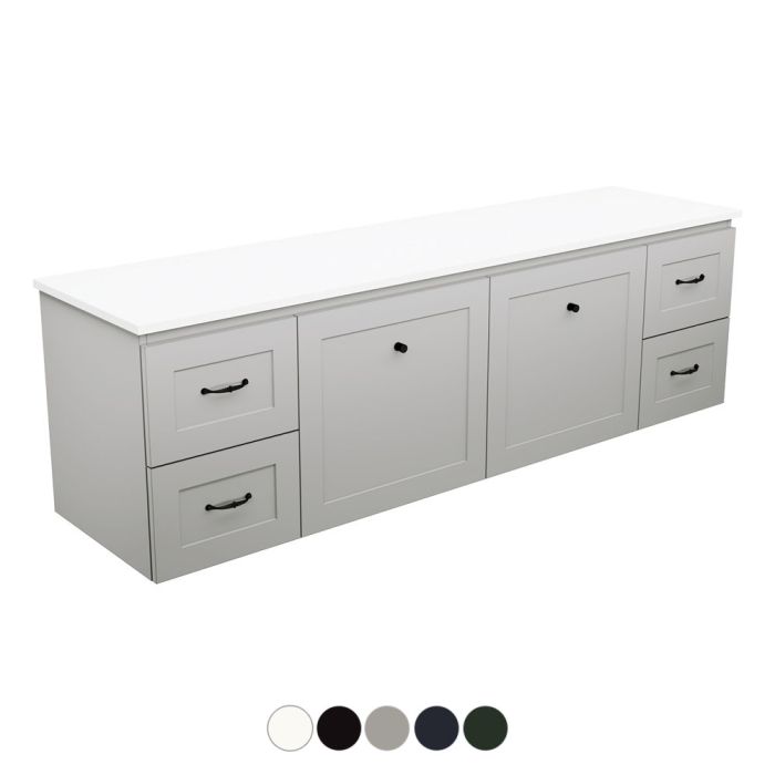 Newport Door & Drawer 1800 Single Bowl Wall Hung Vanity by Fienza