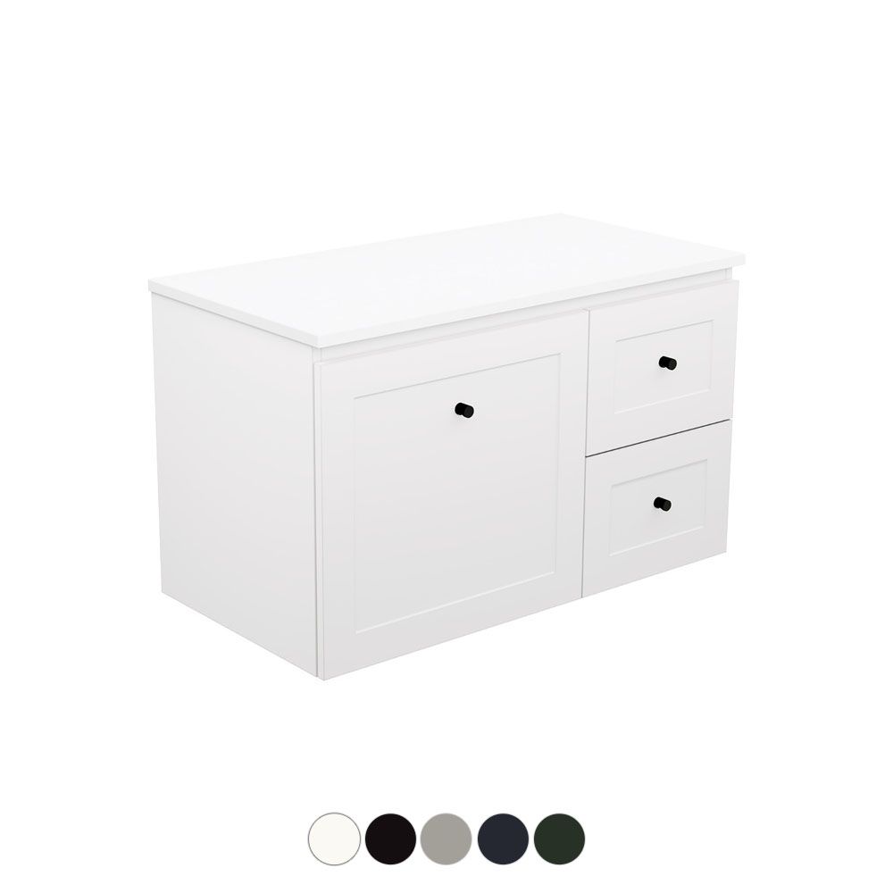 Newport Door & Drawer 900 Wall HungVanity by Fienza