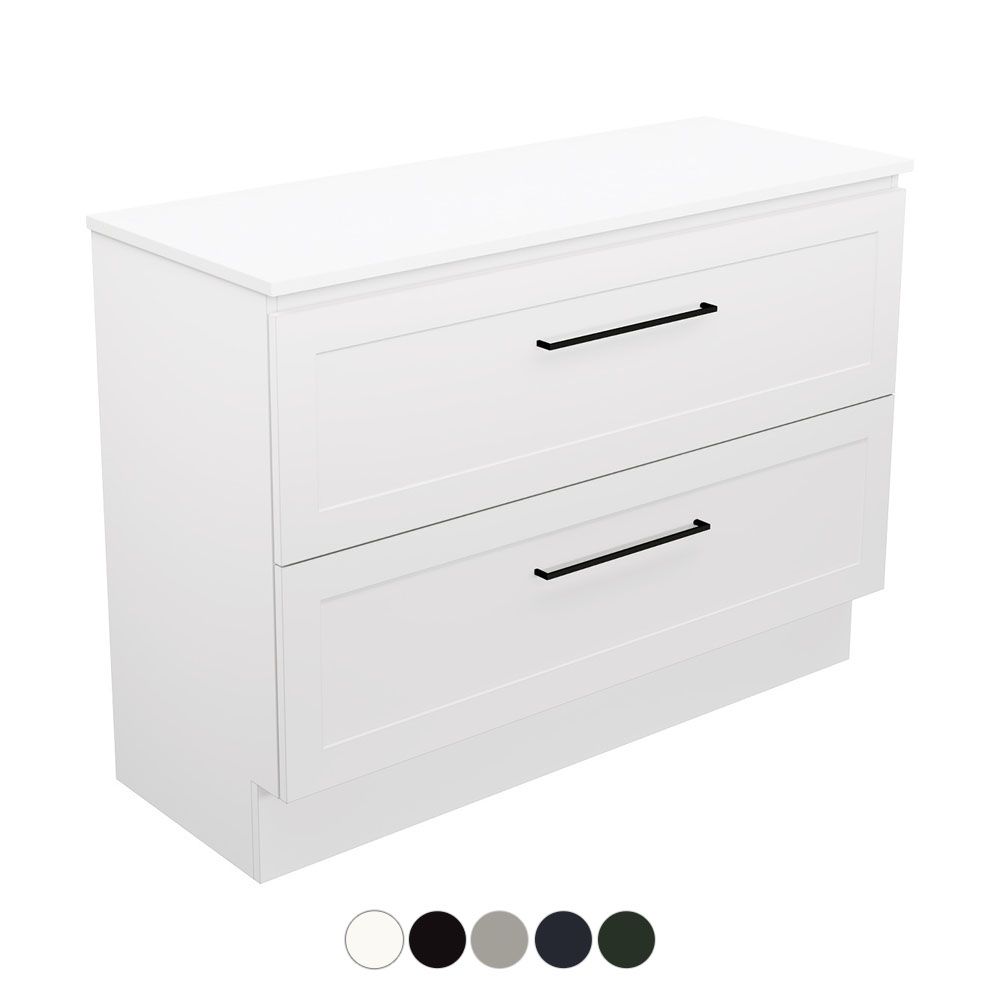 Newport All Drawer 1200 Single Bowl Floor Standing Vanity by Fienza