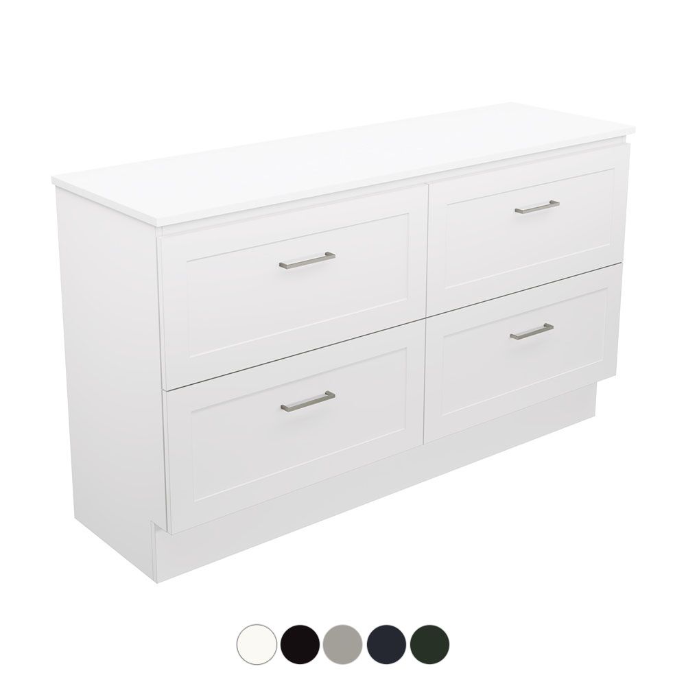 Newport All Drawer 1500 Single Bowl Floor Standing Vanity by Fienza