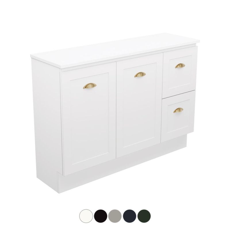 Newport Ensuite Door & Drawer 1200 Floor Standing Vanity by Fienza