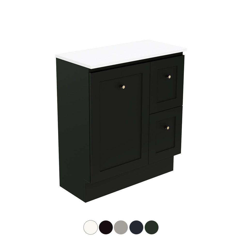Newport Ensuite Door & Drawer 750 Floor Standing Vanity by Fienza