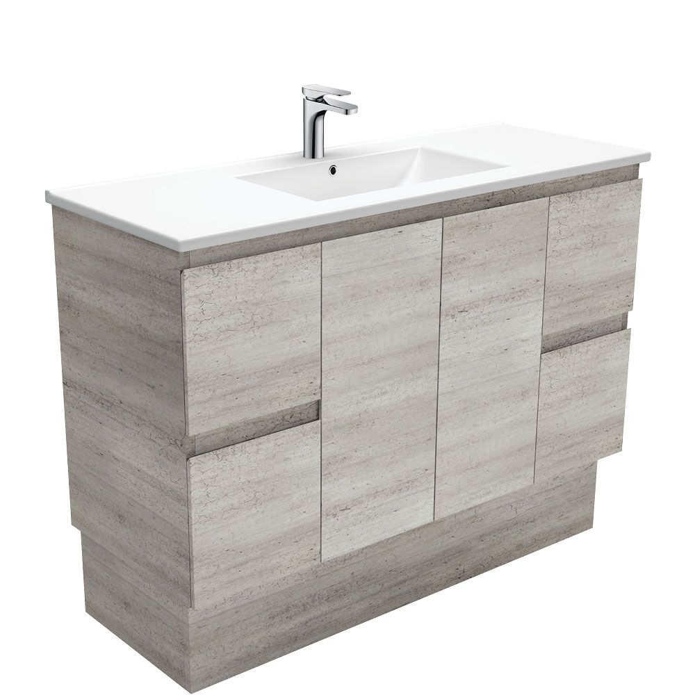 Dolce Edge Industrial 1200 Vanity On Kickboard by Fienza