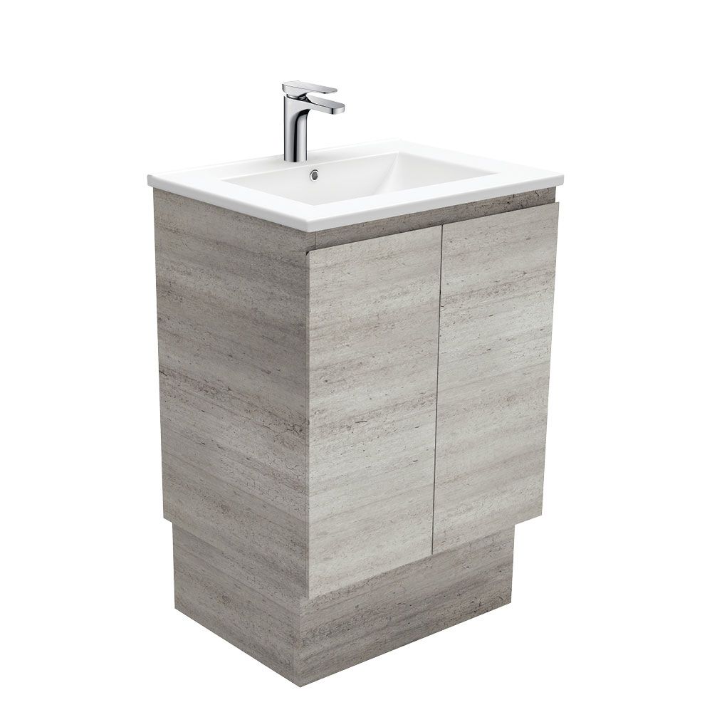 Dolce Edge Industrial 600 Vanity On Kickboard by Fienza