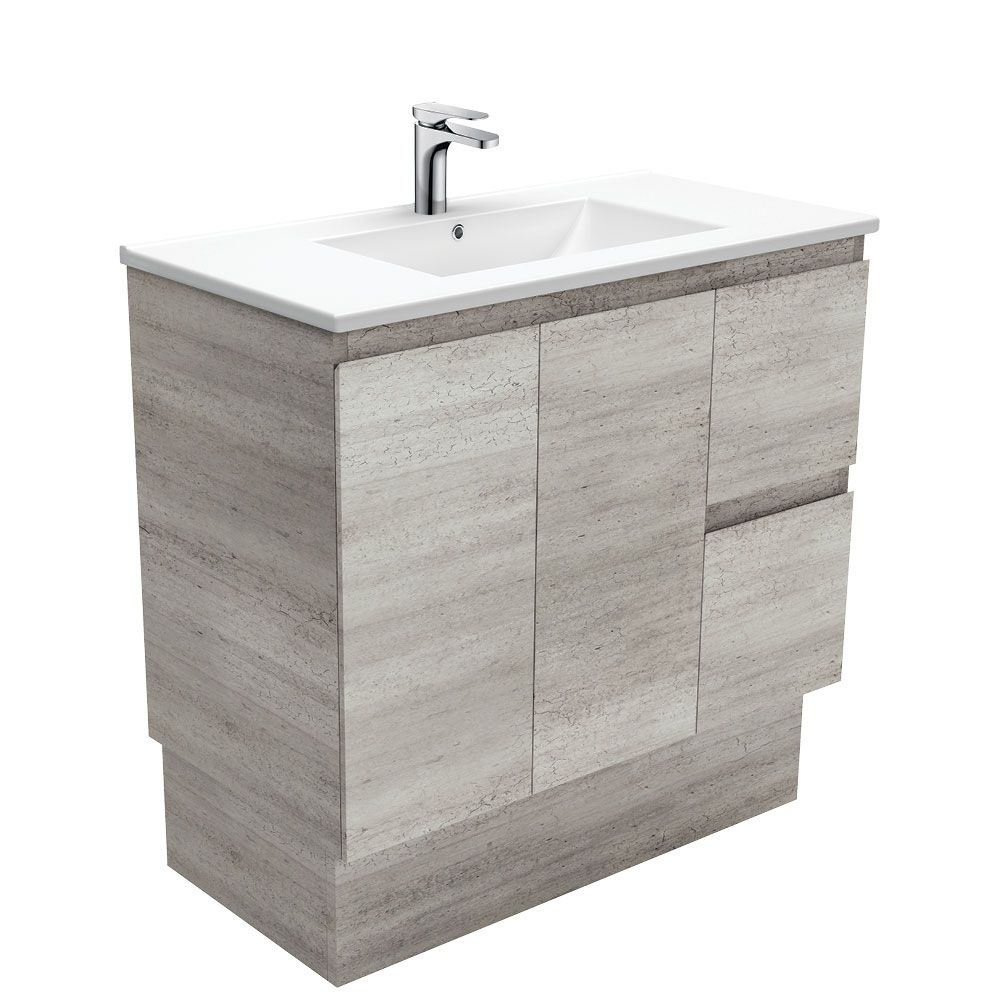 Dolce Edge Industrial 900 Vanity On Kickboard by Fienza